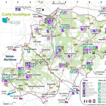 Carte touristique du territoire Lyons Andelle