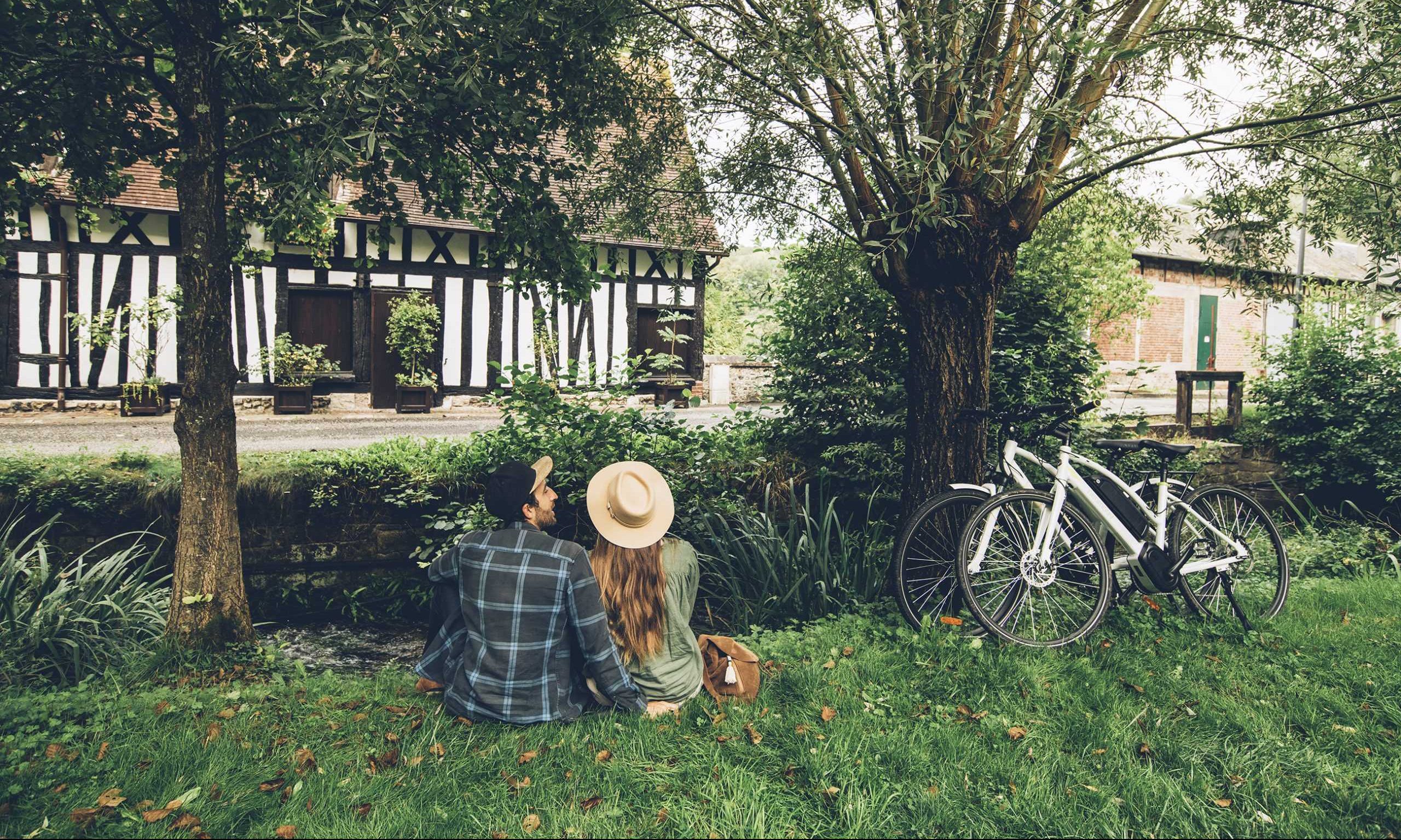 Pause, balade à vélo à Lyons-la-Forêt